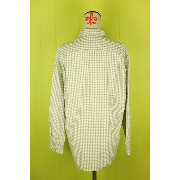 VTG J Crew Mens Sz S Long Sleeve Button Down Cotton Shirt Plaid Hong Kong EUC - Picture 5 of 9